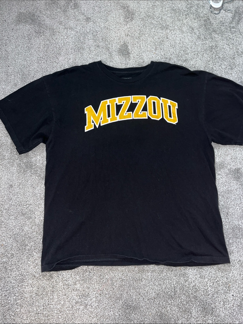 SEC Mizzou Missouri Tigers Black Gold College T Shirt XL Men’s retro
